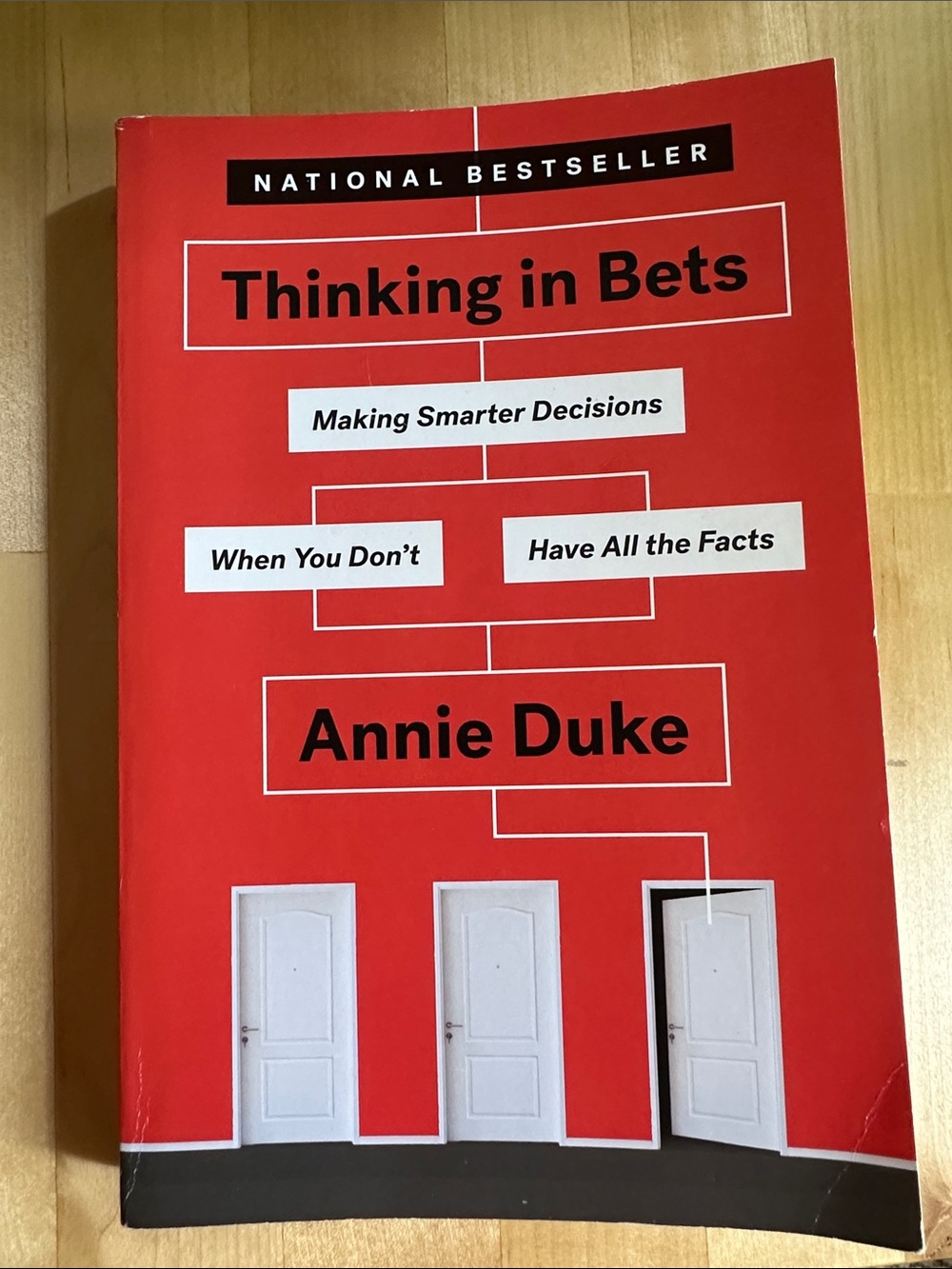 Thinking in Bets by Annie Duke paperback book